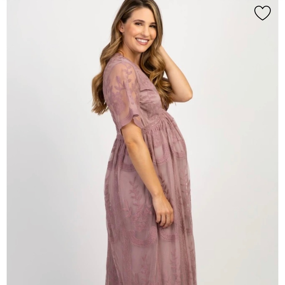NWT size large never worn Pinkblush maternity gown in beautiful mauve color